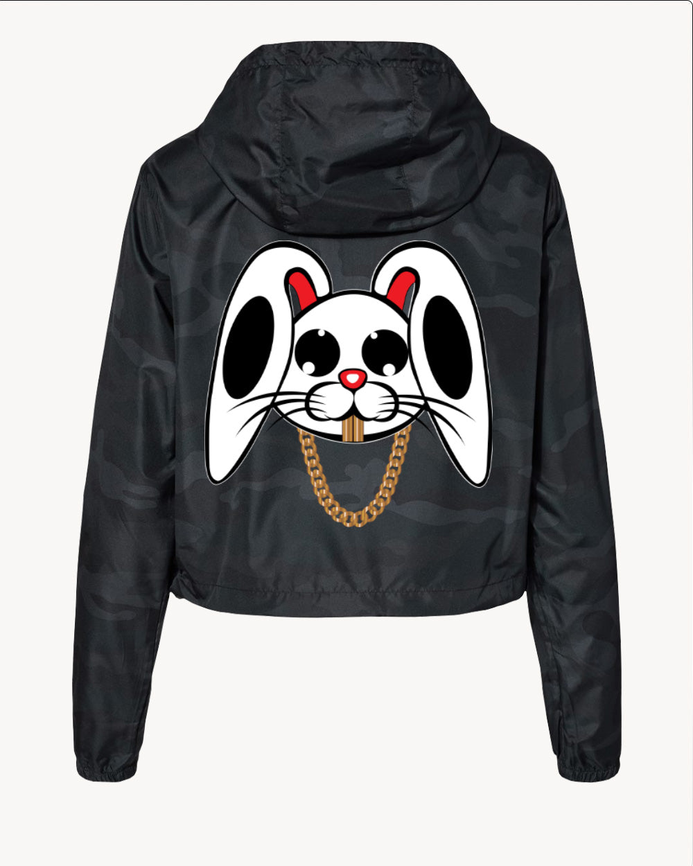 WOMEN'S CROP WINDBREAKER (BUNNY)