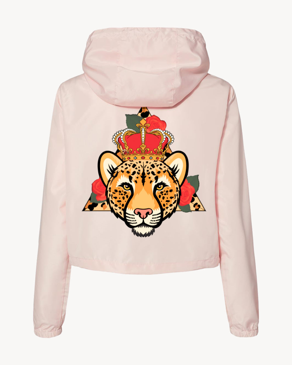 WOMEN'S CROP WINDBREAKER (CHEETAH)